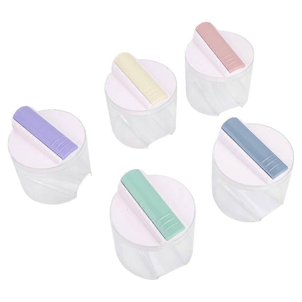 5 pcs Foldable Transparent Pepper Spice Condiment Jar Box