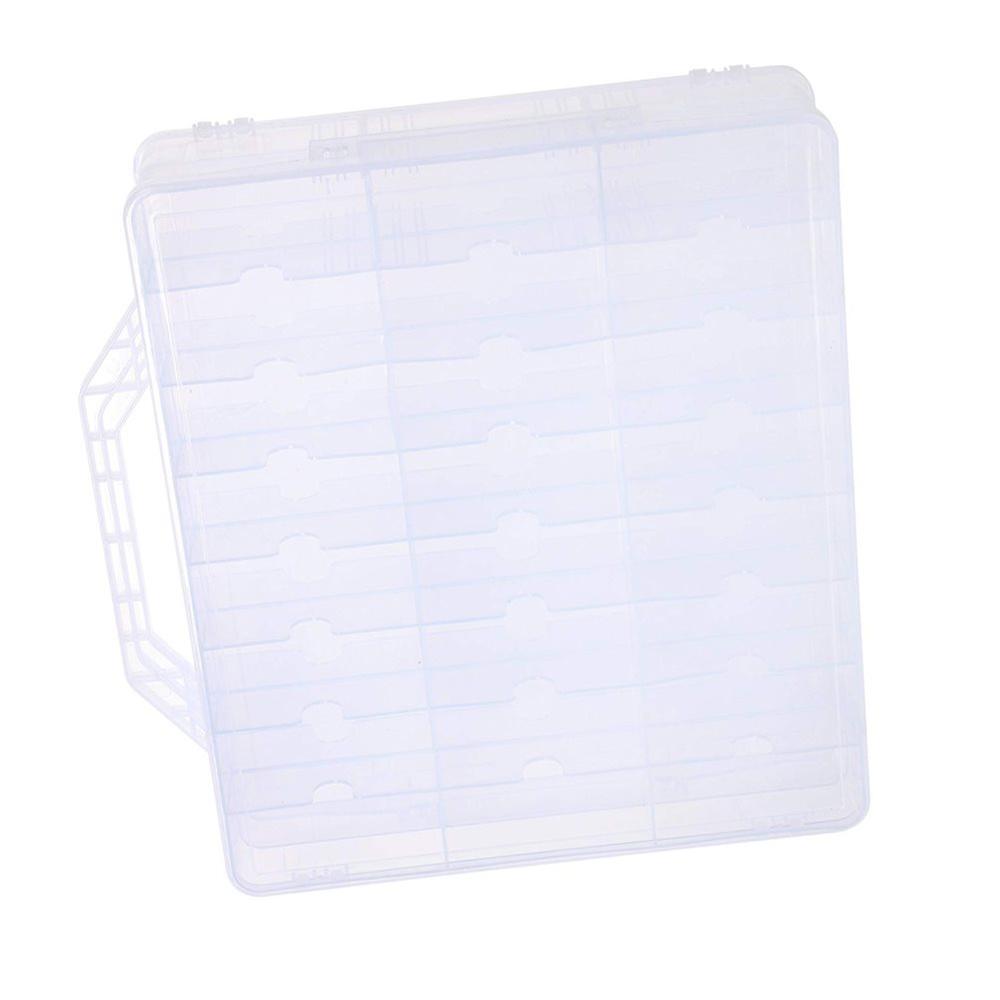 Portable Clear Double Side Nail Polish Organizer Holder for 48 Bottle Adjustable