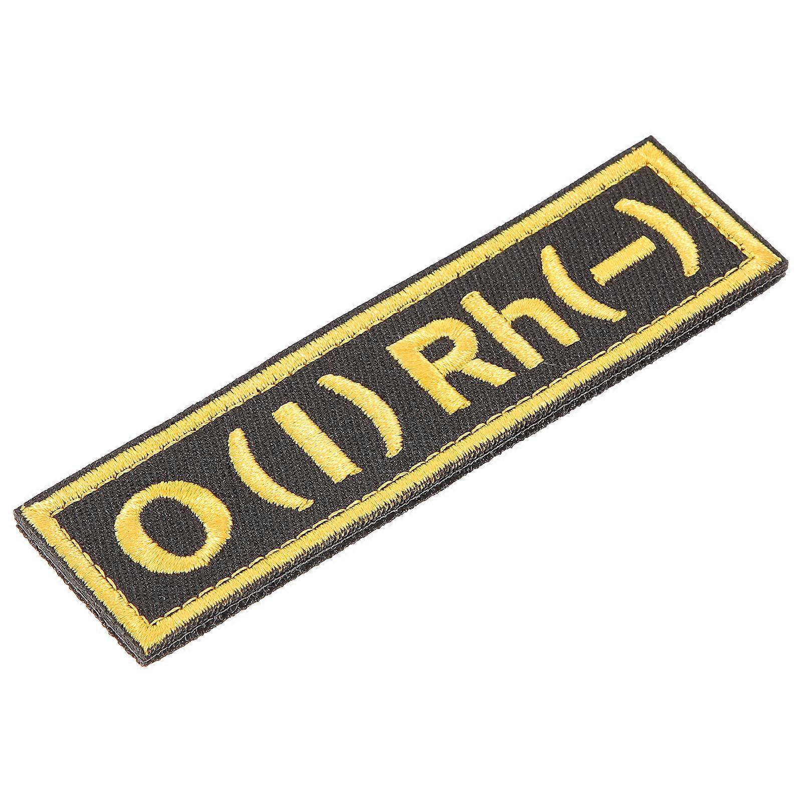 O Blood Type Arm Patch Decorative Backpack Patch Clothing Replacement Patch Decor