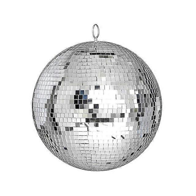 Mirror Disco Ball - 8-Inch Cool and Fun Silver Hanging Party Disco Ball Big Party Decorations, Party Design
