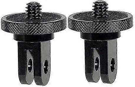 2pcs Camera Mount Adapter 1/4" -20 Conversion Adapter Tripod Mounting For Gopro Cnc Aluminum Metal
