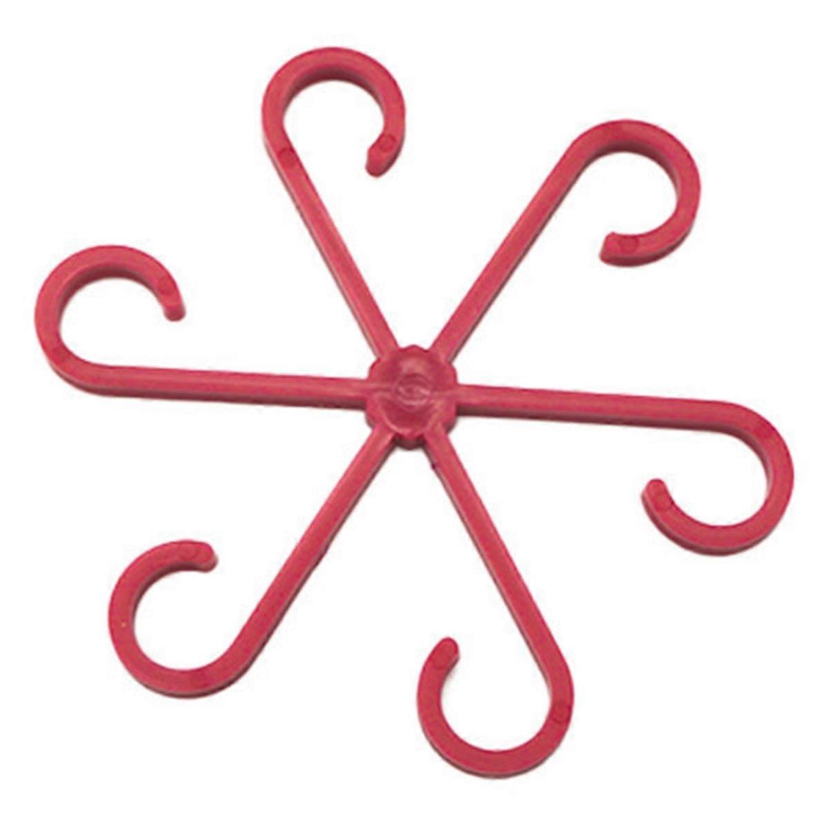 Reusable Plant Stem Folding Frame Gardening Tools Stakeless Vine Stand Plant Stem Support Red