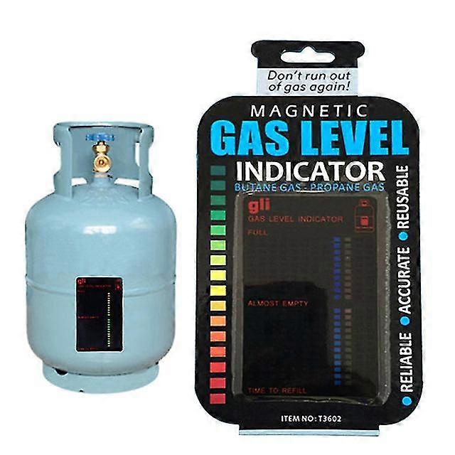 Propane butane lpg fuel gas tank level indicator magnetic gauge caravan bottle temperature measuring stick gas test sticker