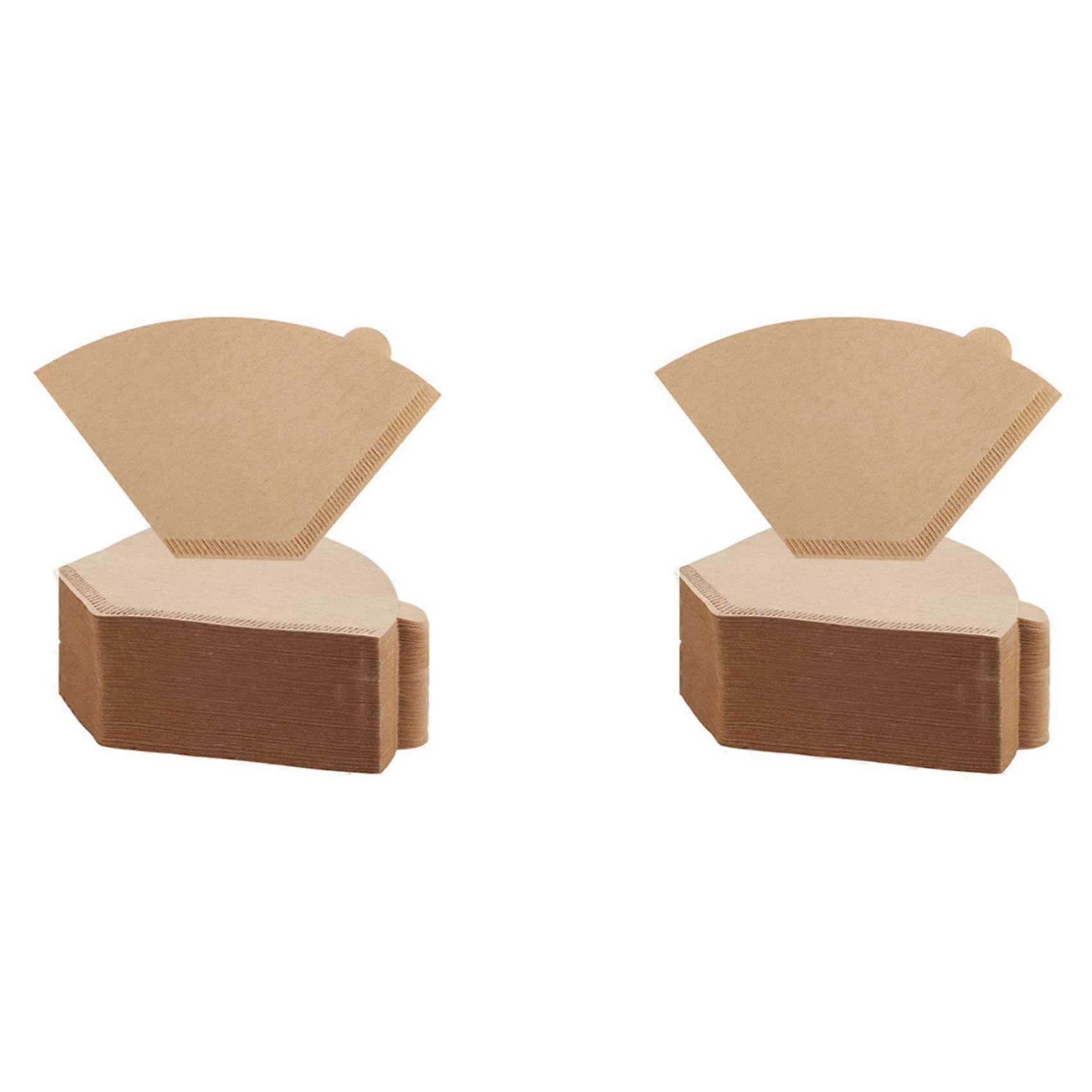 400Pcs Coffee Filter Natural Unbleached Coffee Filters Cone Paper Disposable Coffee Filters for pou