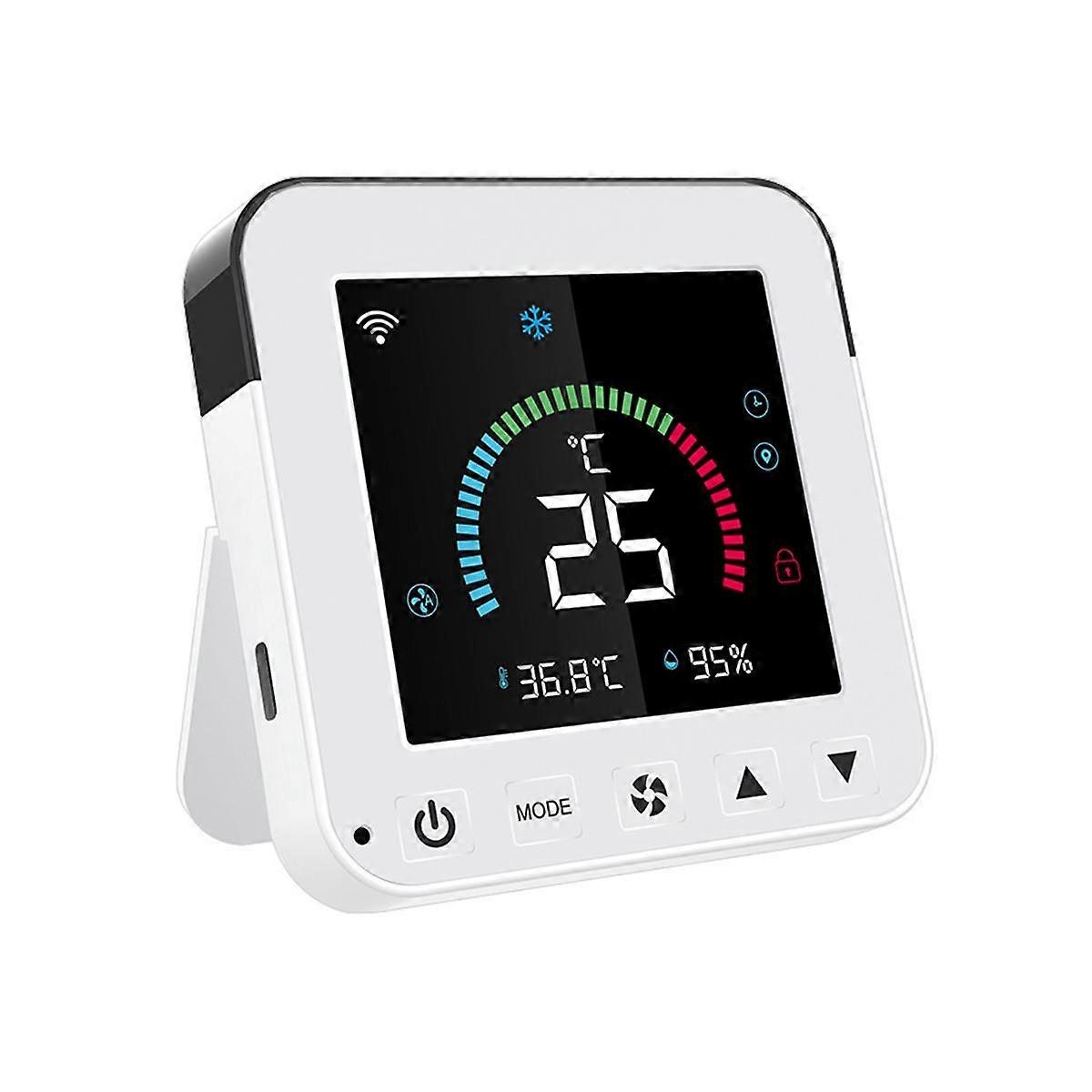 Tuya Smart Life New WiFi Thermostat DC5V Air Conditioner Timer Temperature Humidity Sensor LCD Touc