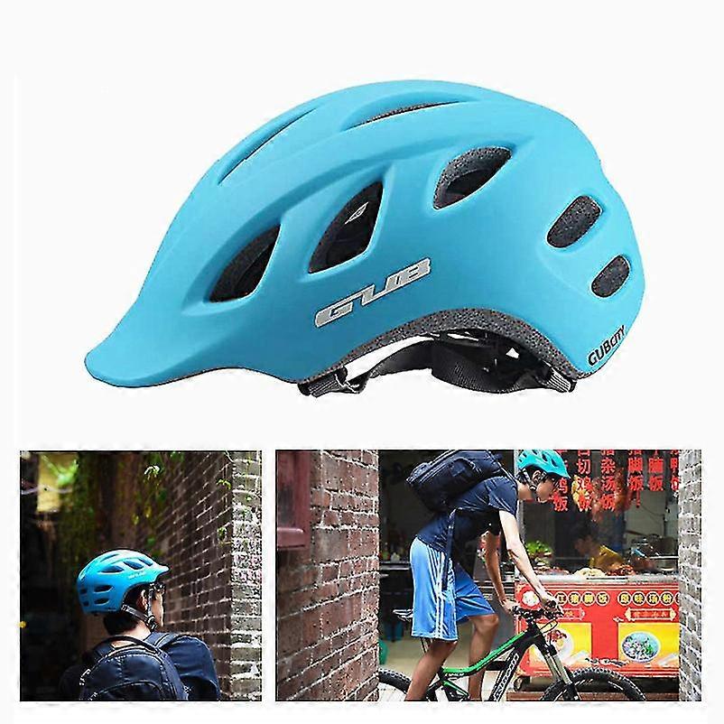 Gub City Integrally-molded Cycling Protective Helmet, Head Circumference: 57-60cm - Blue