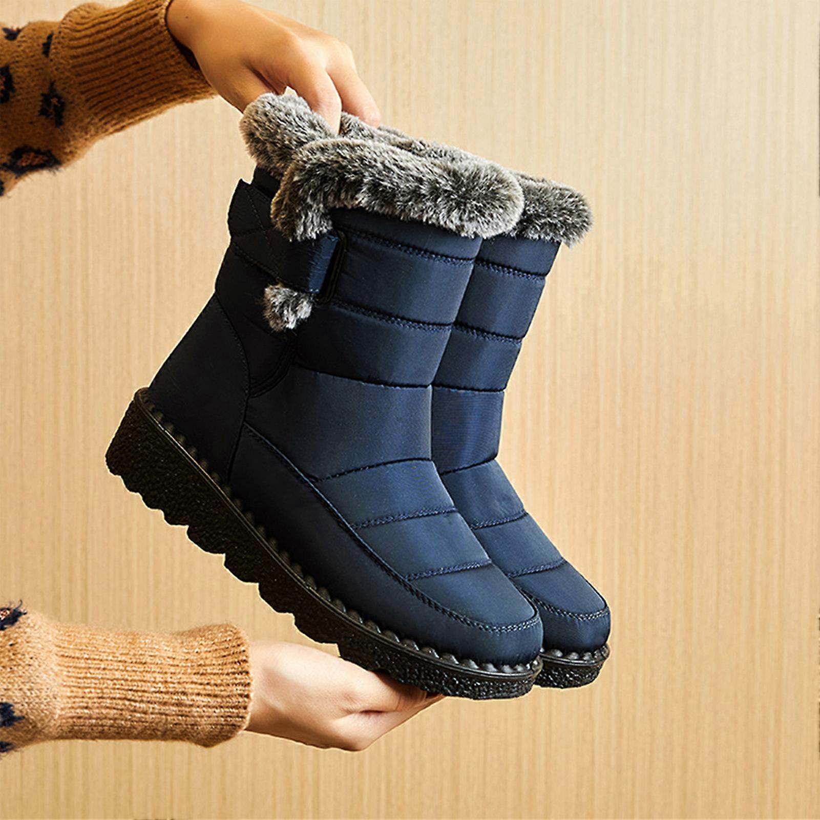 Snow Boot Warm Slip On Shoes For Winter Slip On Snow Boots Women
