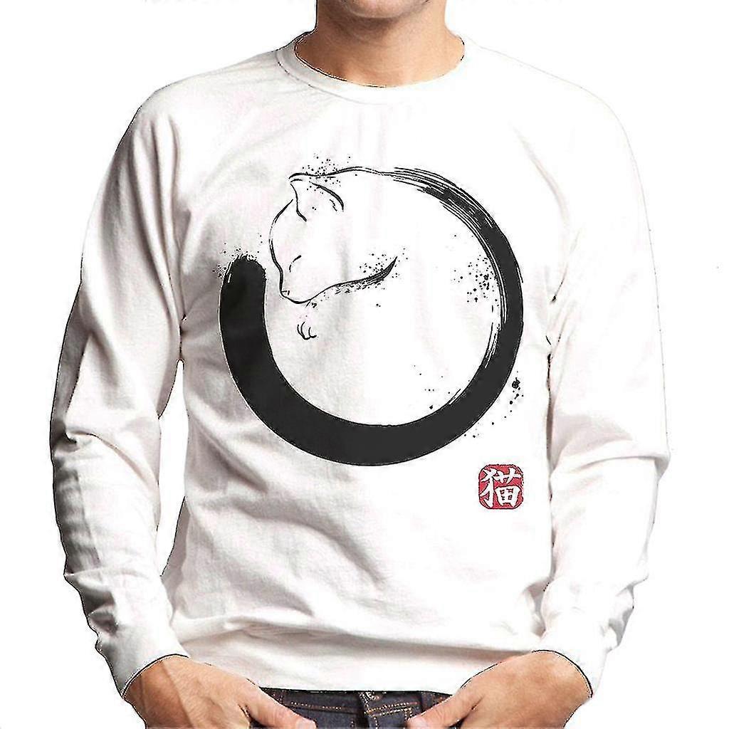 Purrfect cirkel katt mäns tröja