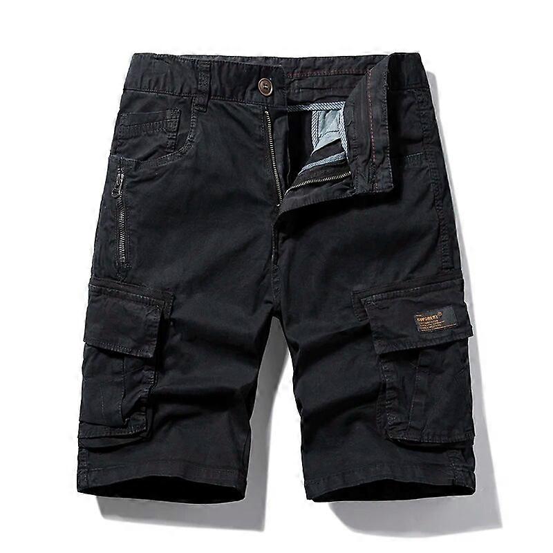 Redkid Nouveau Été Hommes Cargo Shorts Coton Casual Multi Poches Militaire Shorts Hommes Solide Tact