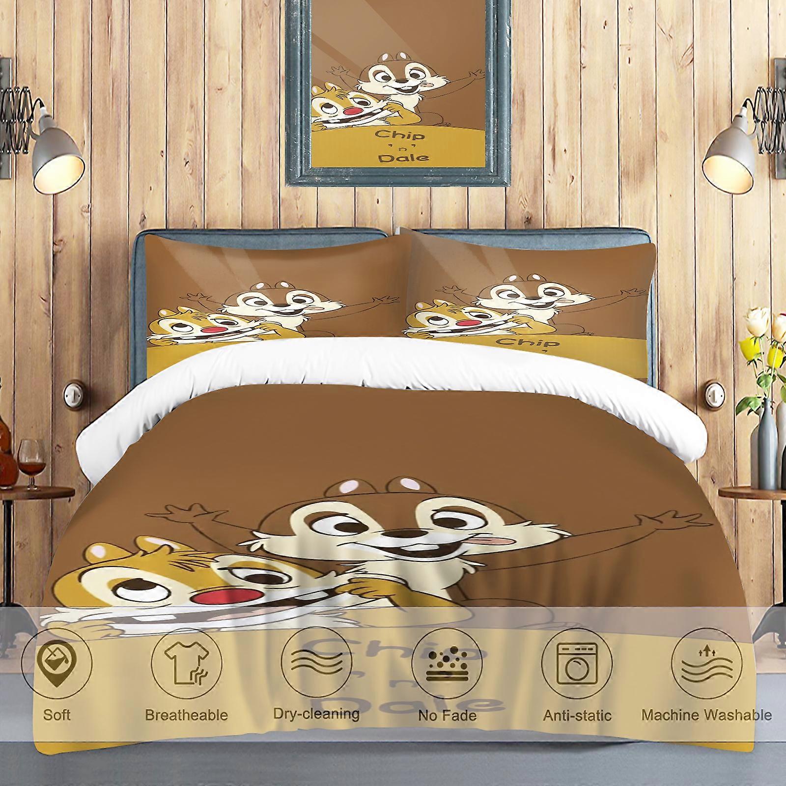 c60 Chichititi Cartoon Quilt Cover, Duvet, Breathable, Soft, 3D Printed, Comforter, Warmth Bedding ee60