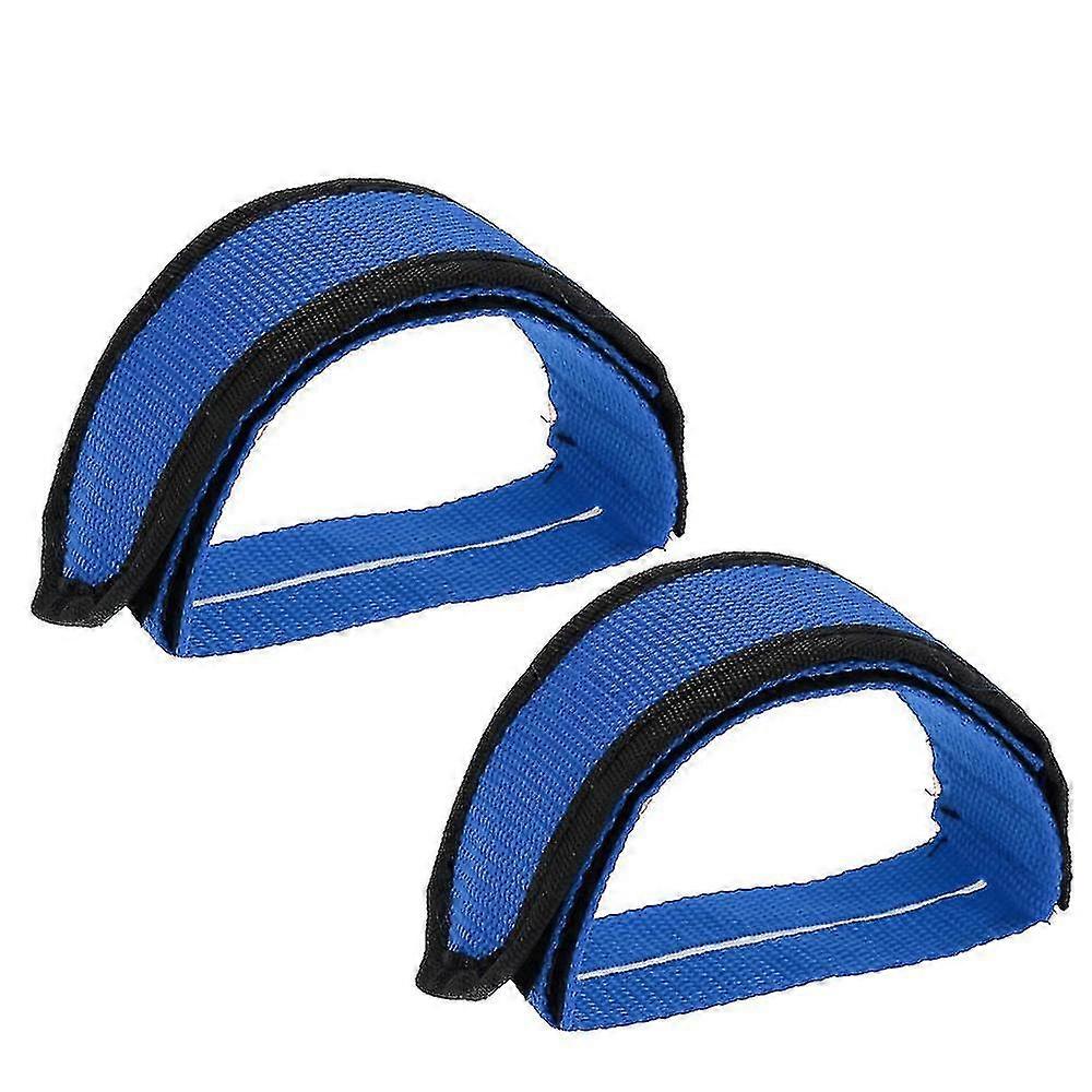 Ghyt Bike Pedal Strap - Heavy Duty Nylon Footrest -set Of 2,blue