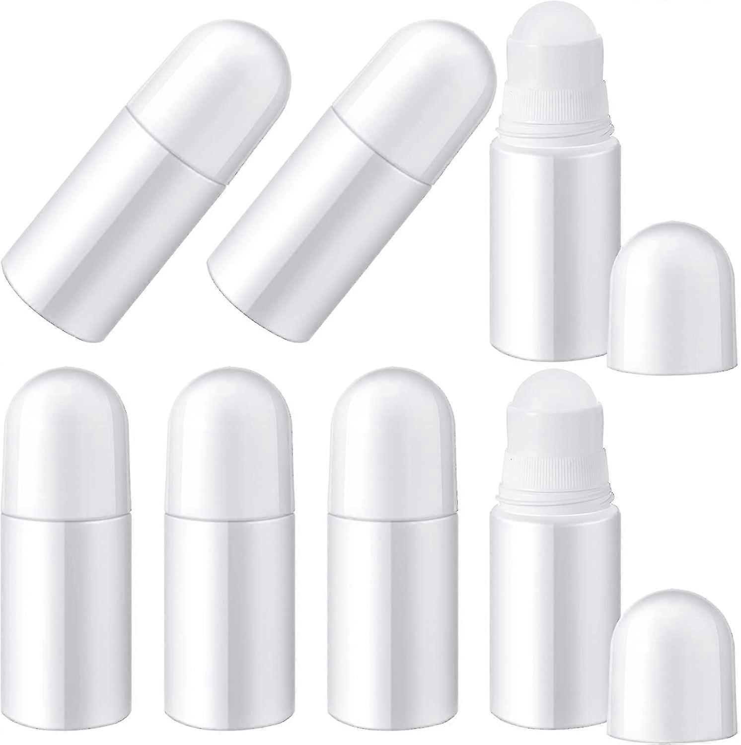 50ml Plastic Roller Bottles Empty Rollerball Bottles Leak-proof 12 Pcs