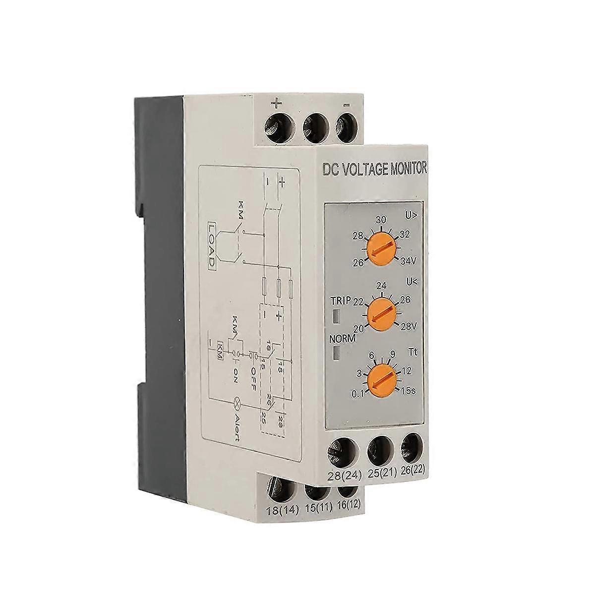 Overvoltage Undervoltage Protector Monitoring Relay Undervoltage Protector DC Protection Relay DC24
