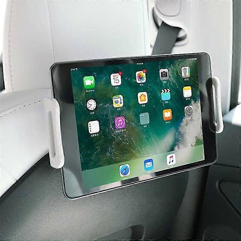 For Y Back Phone Holder 360 Degree Rotate Stand Car Headrest Bracket For Pc Stand,white