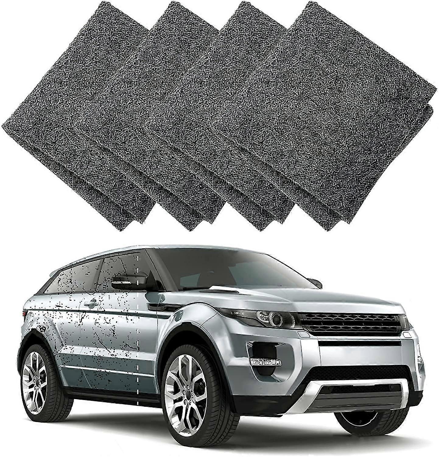 4 Packs Nano Sparkle Cloth, Car Scratch Remover Nano Magic Cloth, Easy To Polish Surface