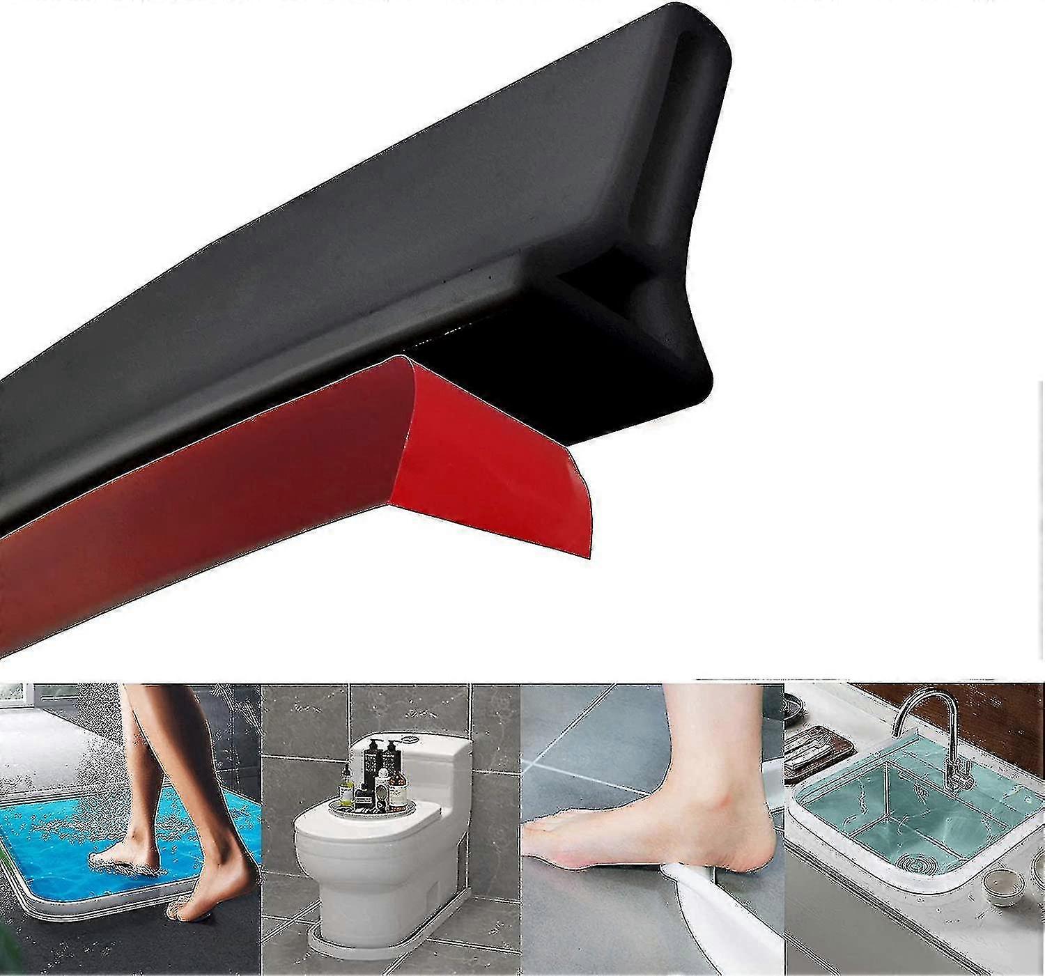 Collapsible Shower Barrier And Water Dam Retention System