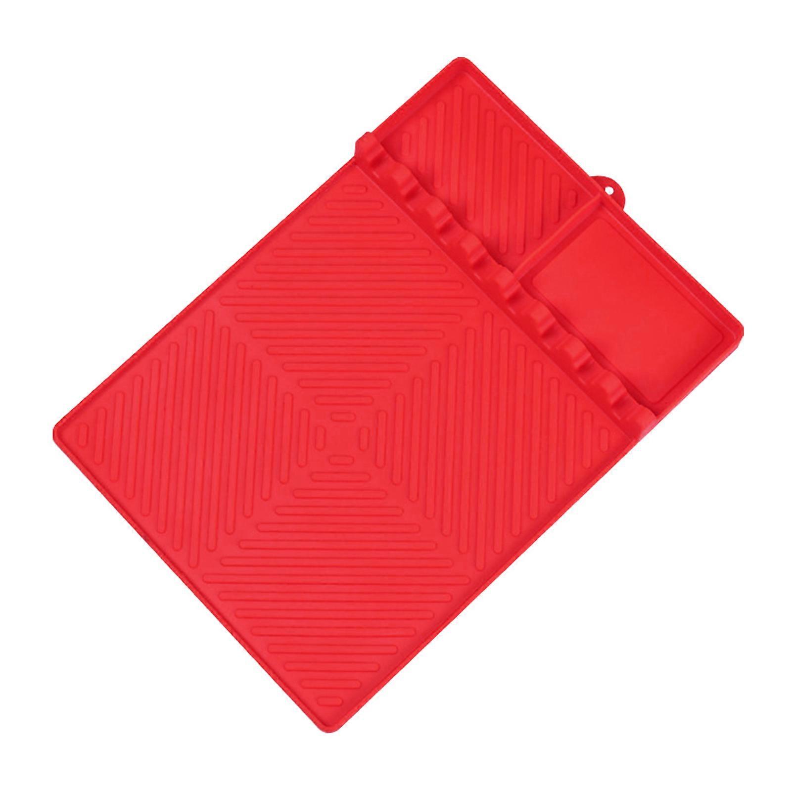 Silicone Grill Side Shelf Mat for Blackstone Non-Slip Spatula Pad with Drip Pad Anti-Slip Kitchen Counter Protector BBQ Accessories