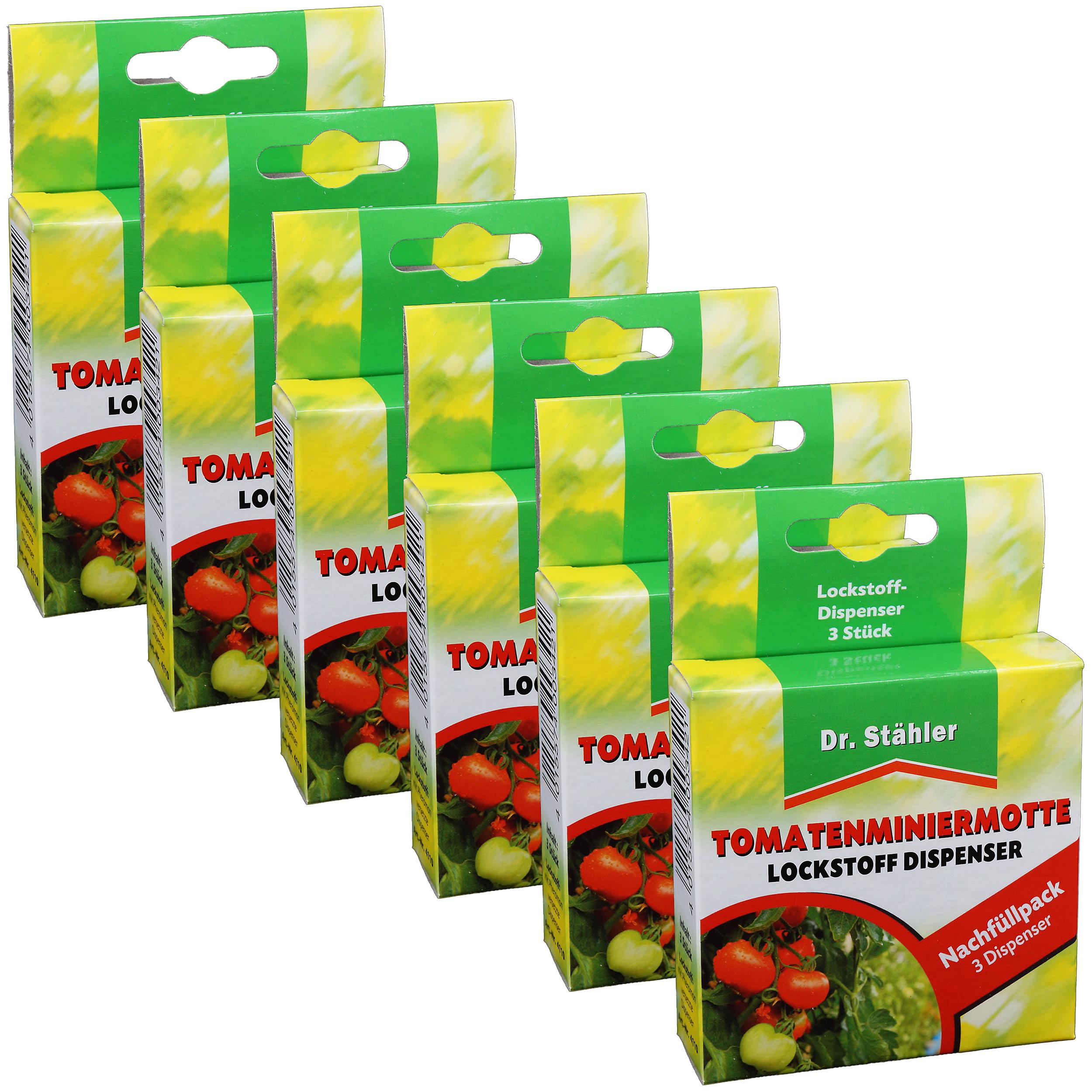 6 x DR. STÄHLER tomato leaf miner pheromone dispenser, 3 pieces