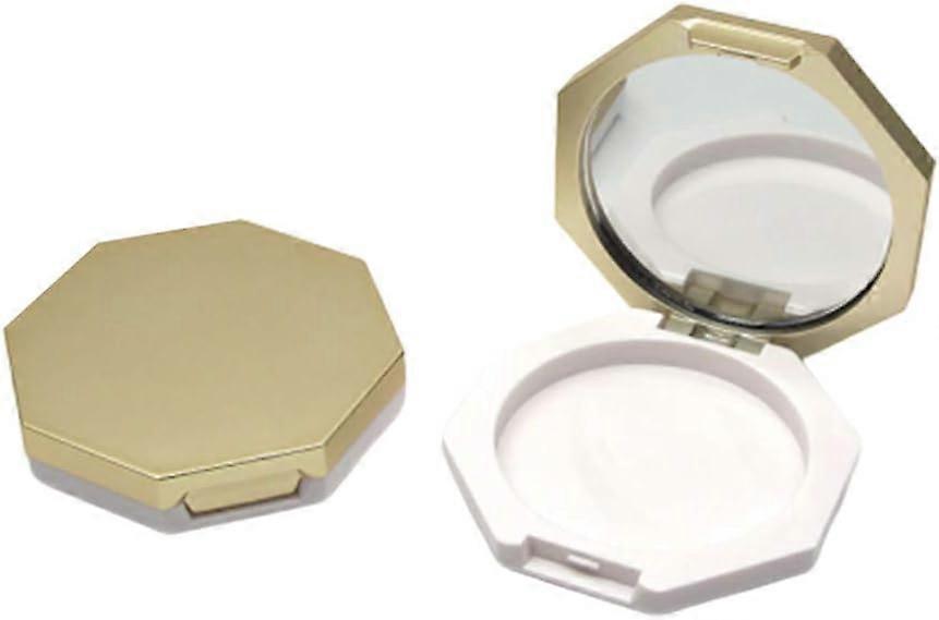 Round Mirror Cheek Tint 2Pcs Empty Blusher Replacement Container