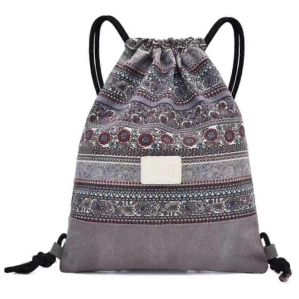 Boho Sports Bag Backpack with Drawstring, Gym Bag Sports Bag Beach Bag