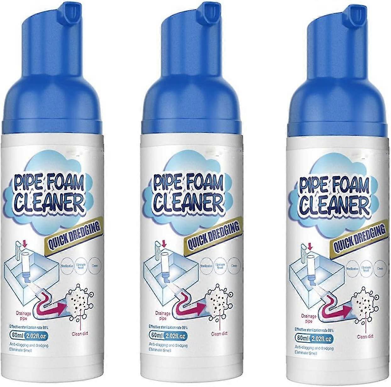Drain Pipe Foam Cleaner, Pipe Dredge Deodorant Clog Remove
