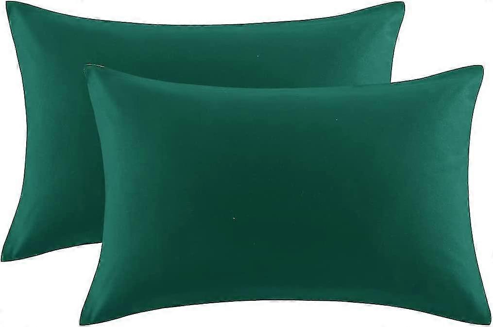 Pillow Cases 2 Pack- 100% Brushed Microfibre Soft Envelope Pillowcases50x75cm