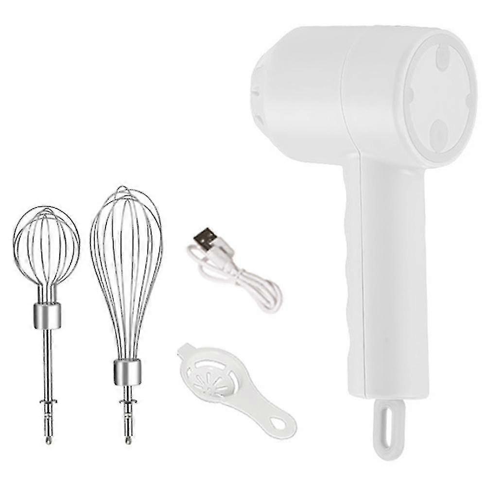 Portable Electric Cordless Handheld Mixer,3-speed Adjustable