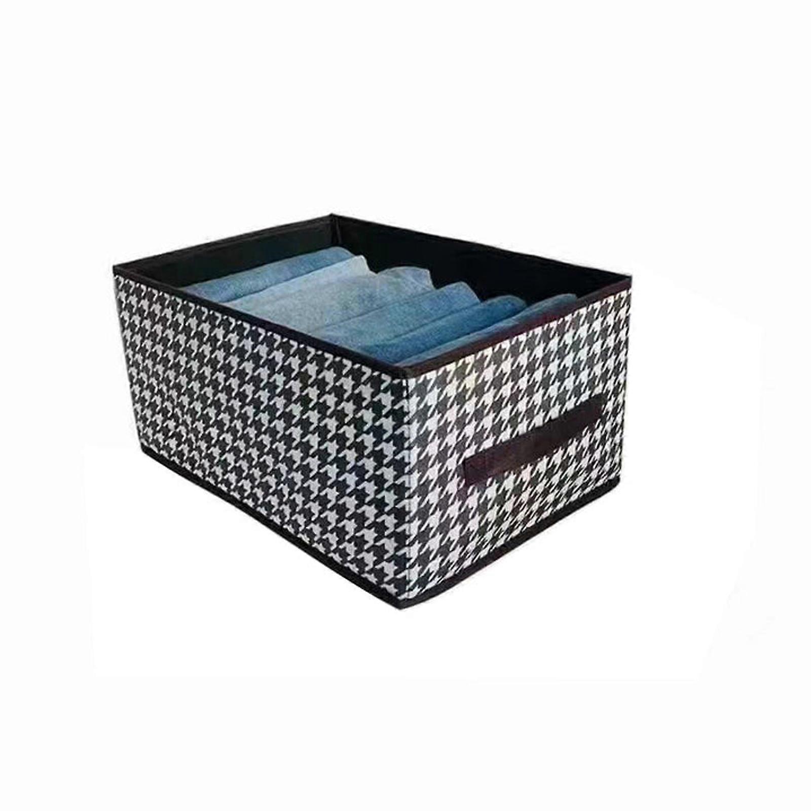 Houndstooth Foldable Storage Bag - Perfect for Organizing Your Closet