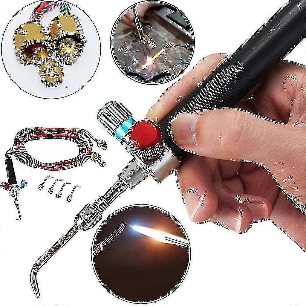 Mini Jewelry Gas Welding Micro Torch Jewelers Welding Hoses Mini Gas Little Torch Welding Soldering Kit 5 Nozzles Chumian