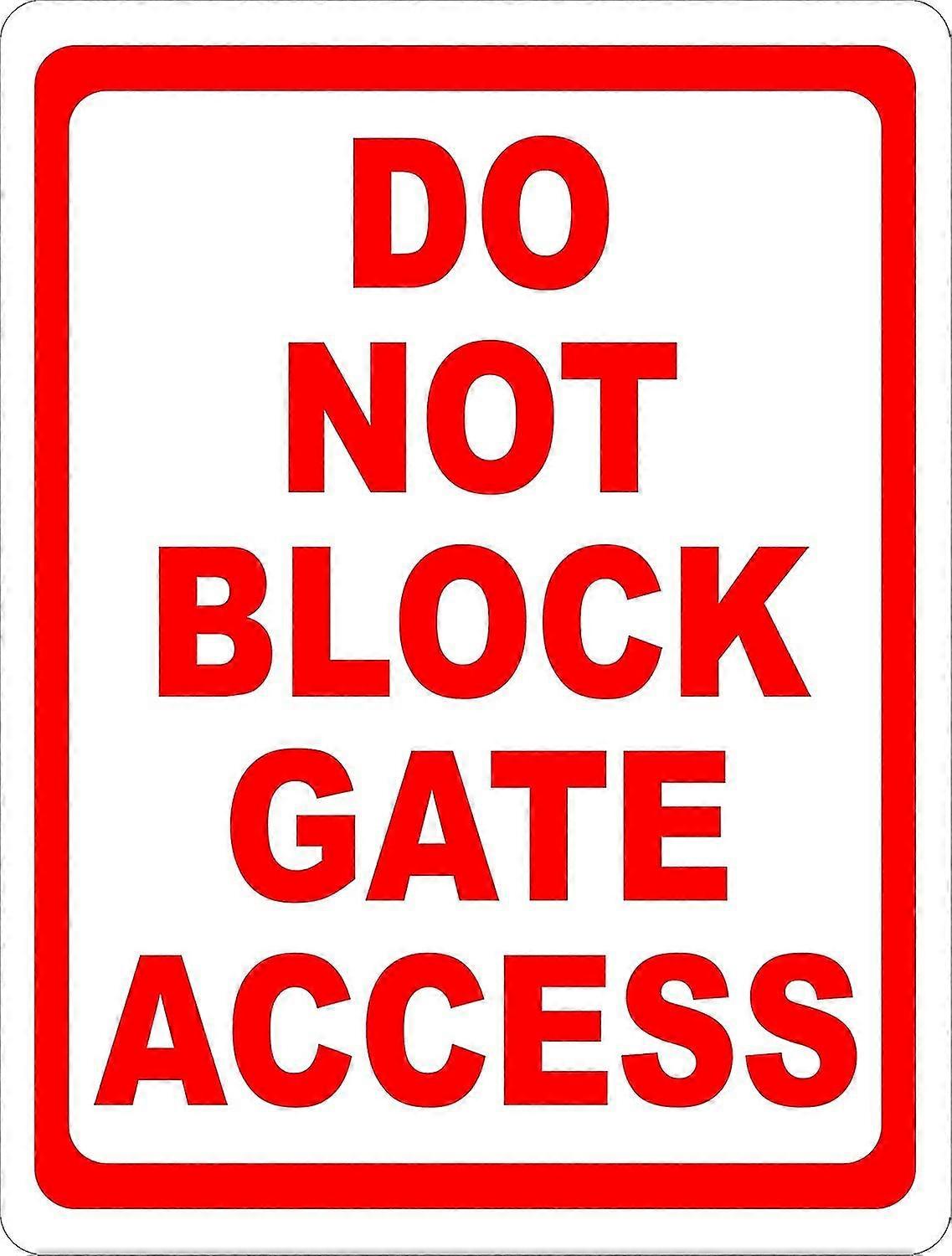 Não bloqueie a placa de acesso ao portão. 8x12 polegadas OU 12x16 polegadas de metal. Modo 2367