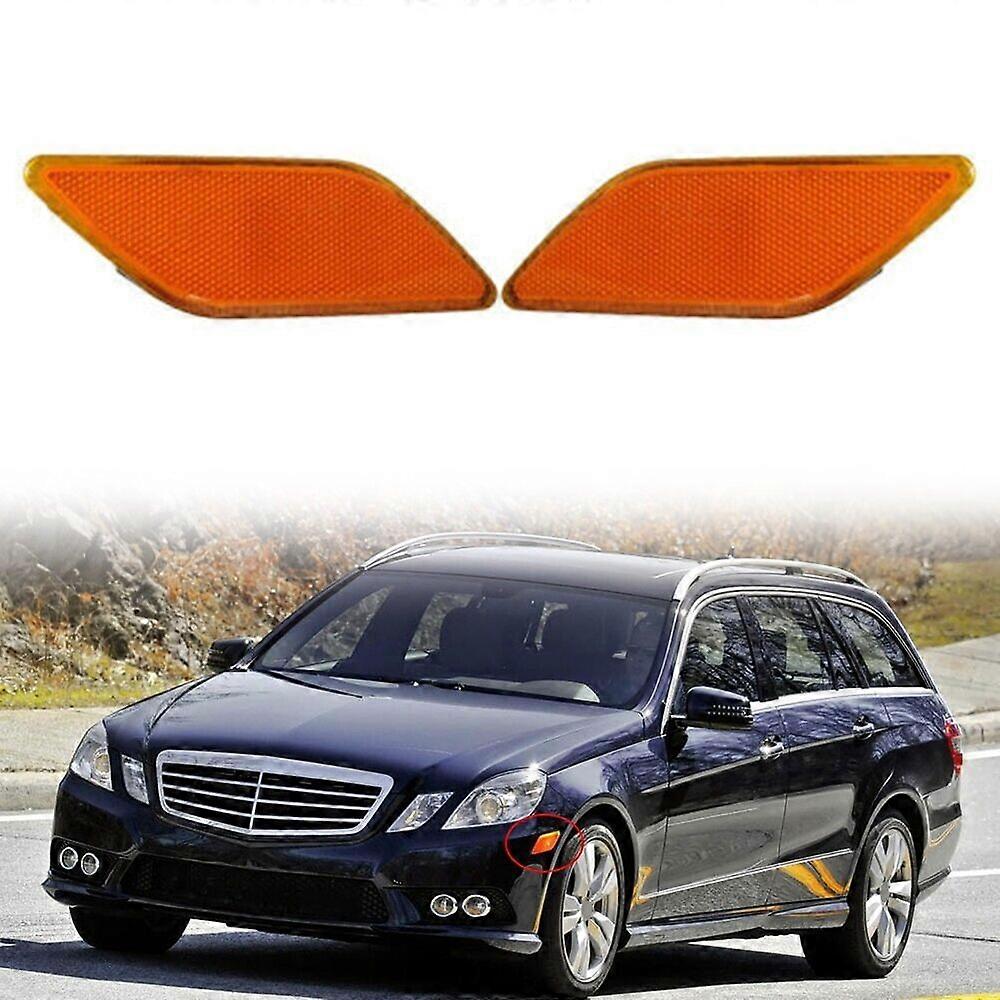 For E350 E550 E63  2x Front Side Marker Lights LH & RH Set Side Lamp Housing