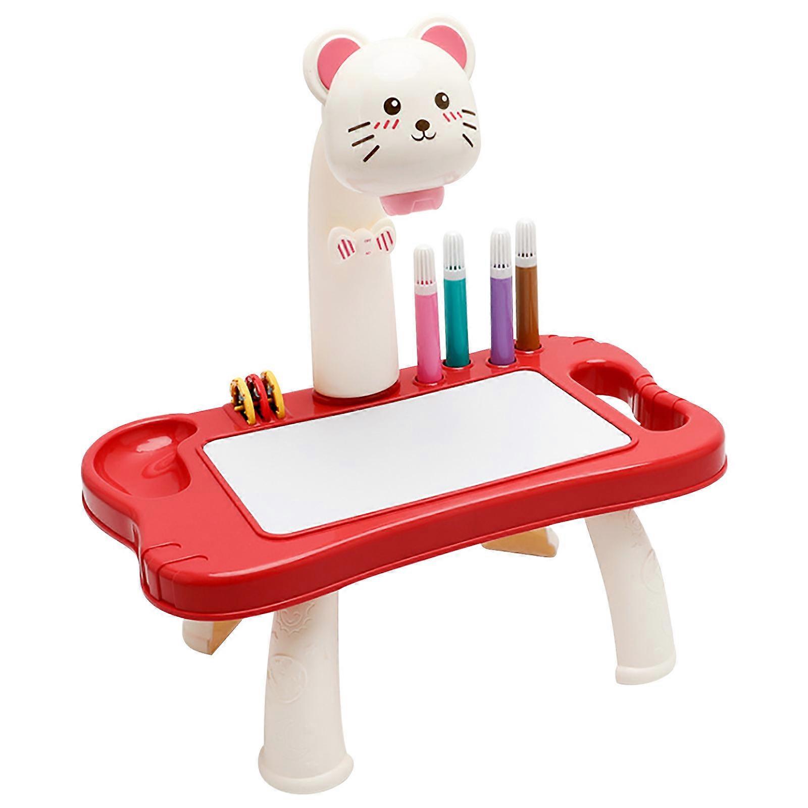 Mesa de projetor inteligente das crianças com luz e música Aprendizagem Drawing Machine Toy 5ML