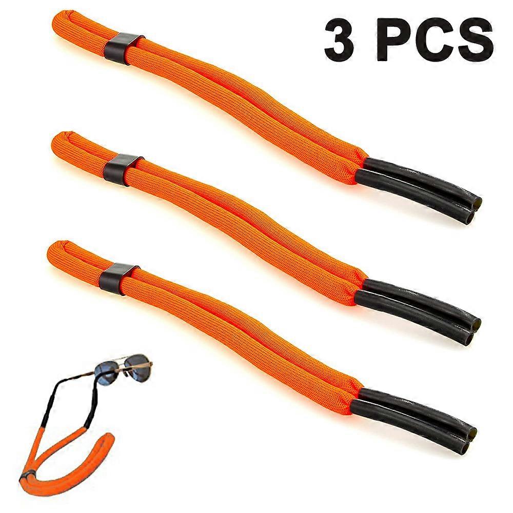 Floating Sunglass Strap Pack, Set of 3 Eyewear Retainers for Surfing, Sailing, and Swimming