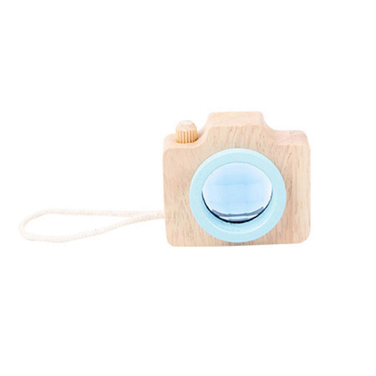 Kaleidoscope Toy with Hanging Rope Simulation Bee Eye Effect Kids Wooden Camera Early Educational