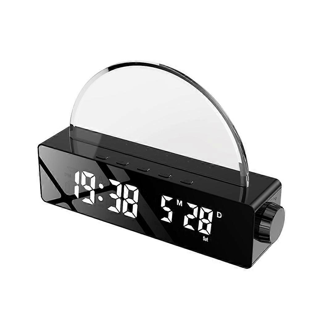 Digital Alarm Clock Sunrise Table Clock with LED Time Display Alarm Setting