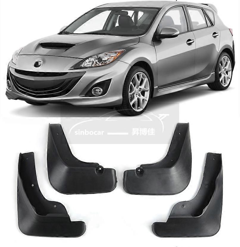 Car Accesorios Set Front & Rear Splash Guards Mud Flaps Guards Fit For 2010-2013 Mazda 3 Axela Mazdaspeed / S Hatchback Fender