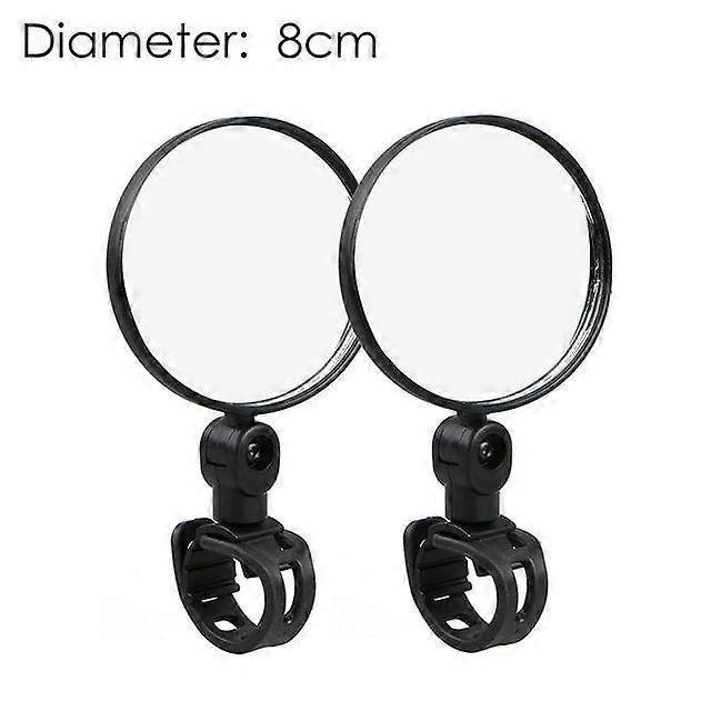 2Pcs 360 Rotation Rear View Mirrors Cycling Wide Range Back Sight Mirror Adjustable MTB Left Right Handlebar Mirrors