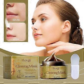 Ginseng Face Mask, Ginseng Peel off Face Mask, Herbal Refining Peel-Off Facial Mask, Clean Pores, Brighten Skins, Blackhead Removal Ginseng Mask