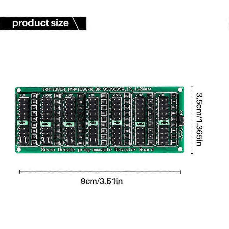 7 Decade 1r - 9999999r Programmable Smd Resistor Slide Resistor Board Step Accuracy 1r 1% 12 Watt