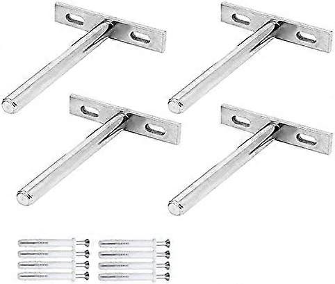 חתיכות סוגרי מדף צפים בלתי נראים גוף תאורה נסתר צורת T סוגר מדף קיר לתיקון סוגרי מדף עץ עבודות עץ בלתי נראות מדפי DIY