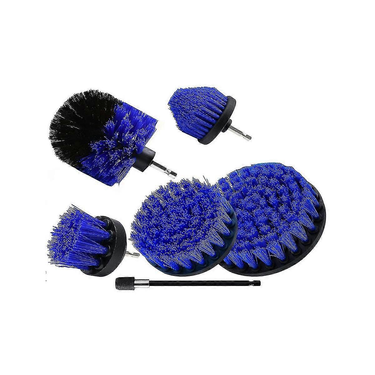 Attachment Set Power Scrubber Brush With 1pcs Extend Long Attachment, Drill Scrub Brush For Cleani