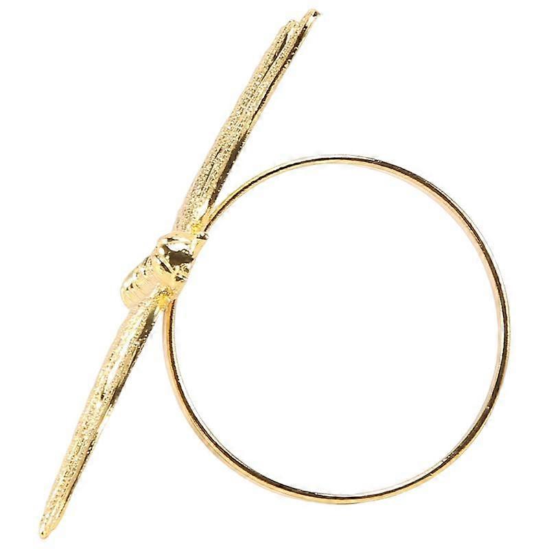 8PCS Dragonfly Napkin Ring Gold DIY Hotel Wedding Banquet Table Display Metal Napkin Buckle