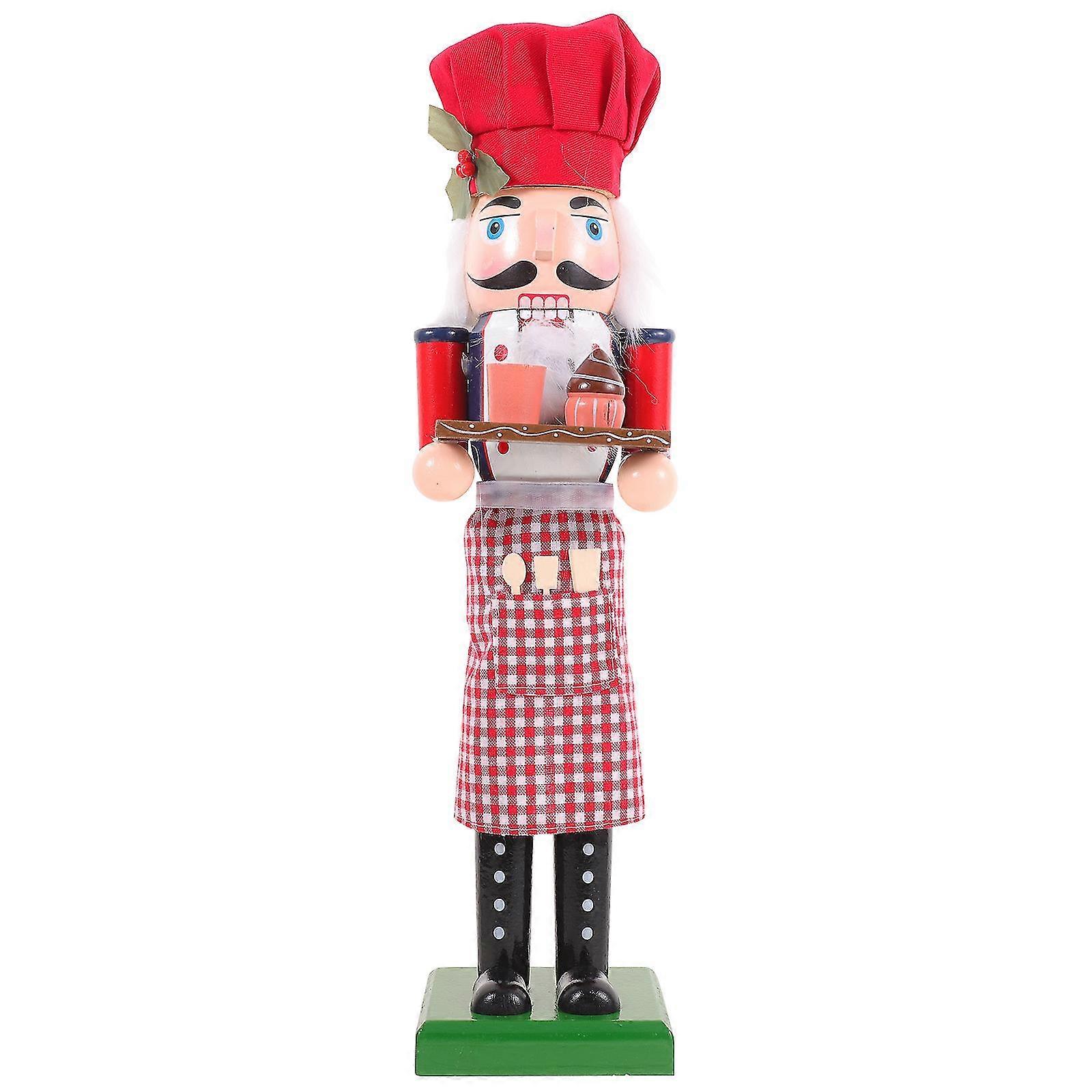 Baker Nutcracker Soldier Decor Festival Nutcracker Figure Wooden Nutcracker Soldier-FCY