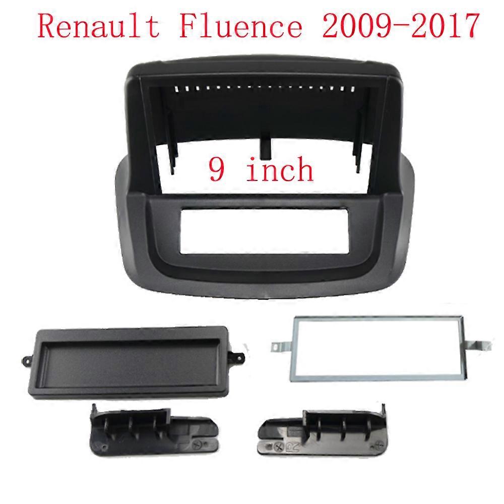 9 Inch For Renault Fluence 2009-2017 Car Radio Stereo MP5 Android Player Head Unit 2 Din Fascias Panel Dash Frame Cover