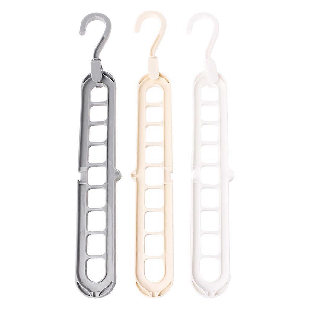 3D Space Saving Magic Clothes Hanger With Hook Cabinet Organizer 360 Rotation