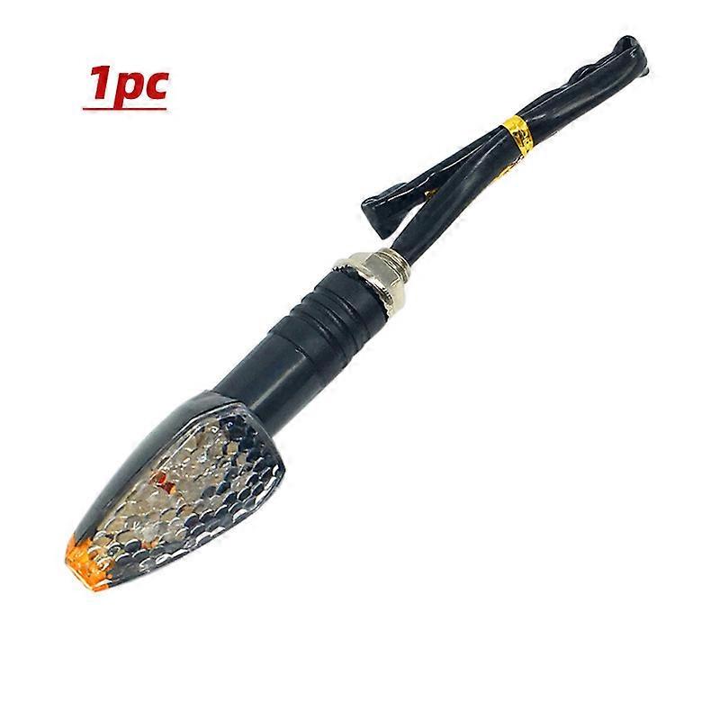 1pcs Universal Motorcycle LED Turn Signals Long Short Turn Signal Indicator Lights Blinkers Flashers Amber Color Accessories ABSMotor Vehicle Lighting