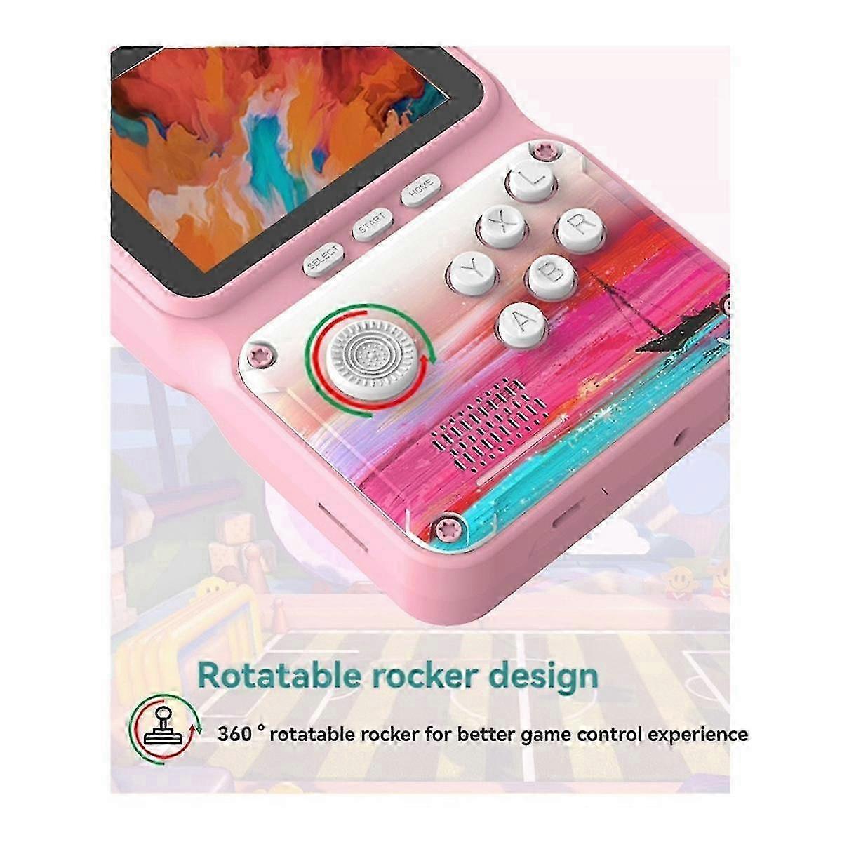 Handheld Retro Game Console 2.8 Inch 500 Games Retro Arcade AV Connection Support 2 Players for Children'S Gift