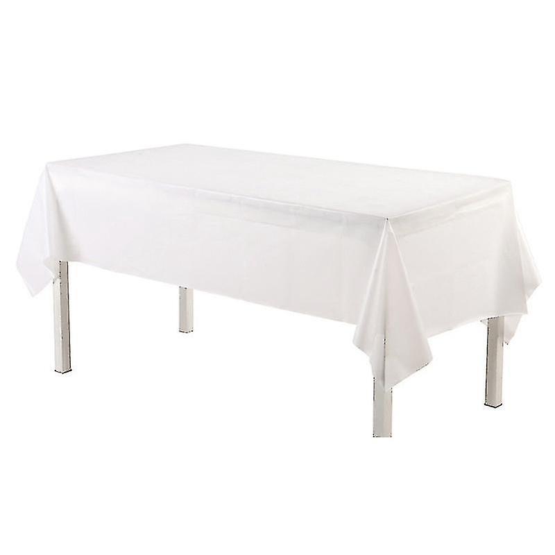 Translucent Plastic Rectangular Disposable Tablecloth, 1.37 X 2.74 M - Premium and Highly Resistant