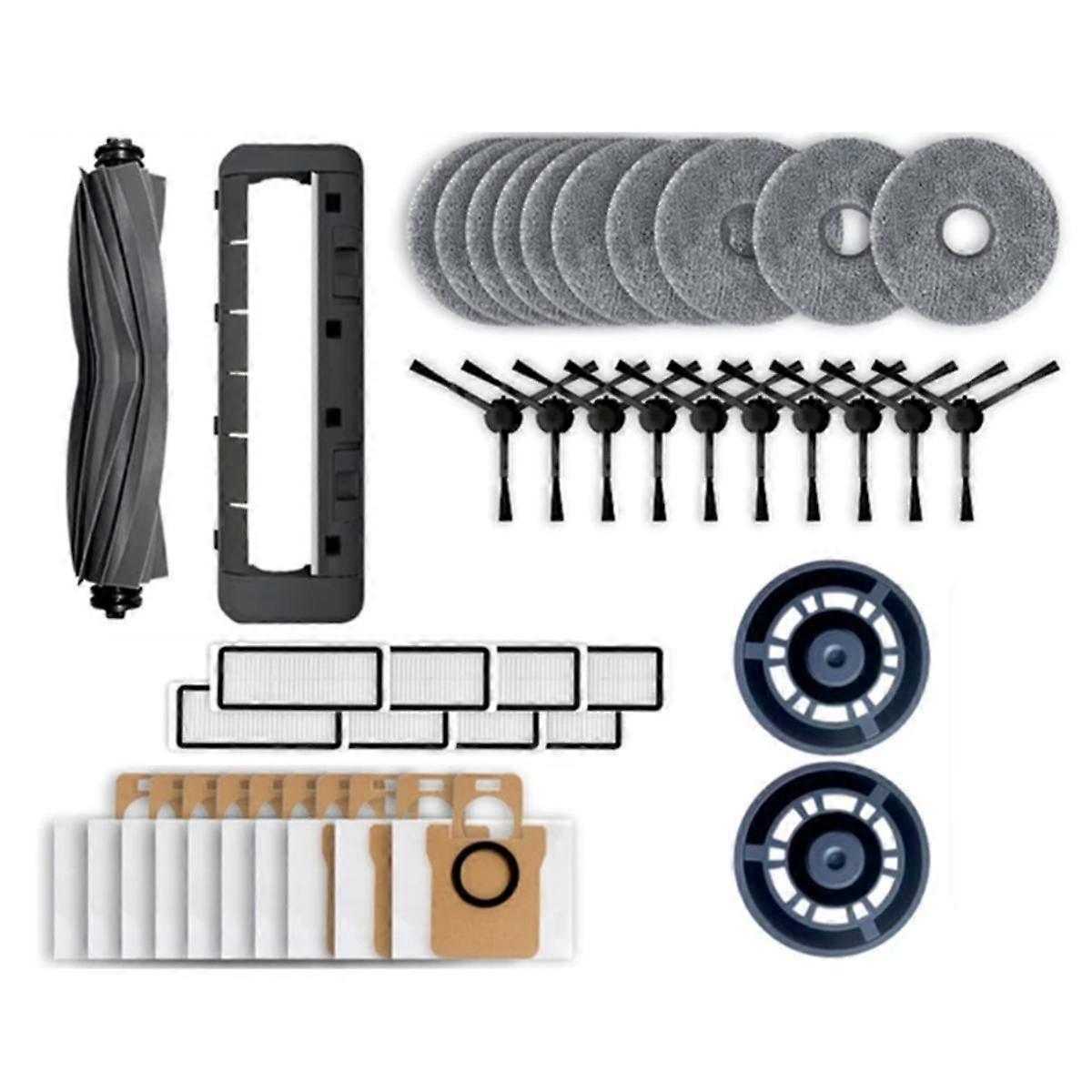 42PCS for Bot L20 Ultra / X20 Pro Robot Vacuum Replacement Parts Kit Main Side Brush Hepa Filter Mo