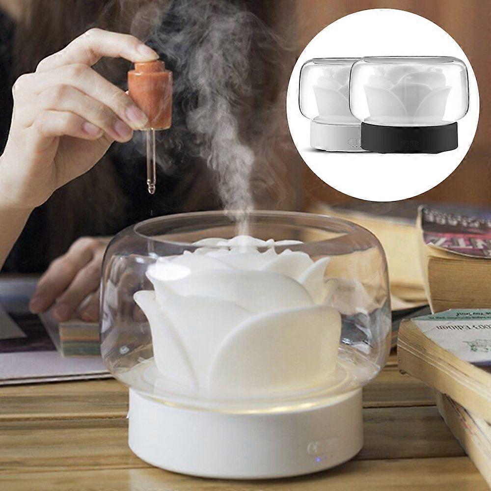 Creative Rose Aromatherapy Diffuser Humidifier Night Light Aromatherapy Lamp Fragrance Essential Oil Diffuser Home Decoration